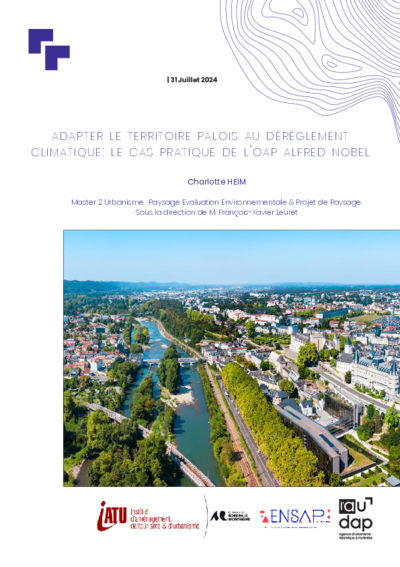 Adapter le territoire palois au dérèglement climatique : le cas pratique de l'OAP Alberd Nobel 