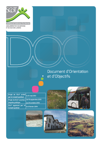 SCoT Bayonne - Sud Landes | Document d'Orientation et d'Objectifs (DOO) | Version Approuvée 