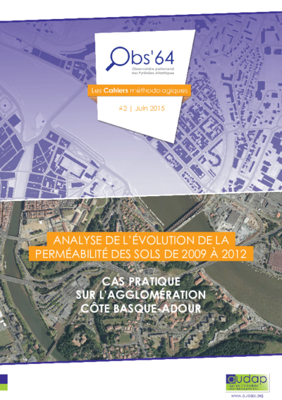 Cahiers méthodologiques #2 - Analyse de l'évolution de la perméabilité des sols de 2009 à 2012 